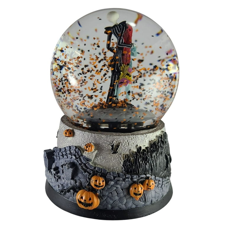 Disney Nightmare Before Christmas Water Globe Jack N Sally
