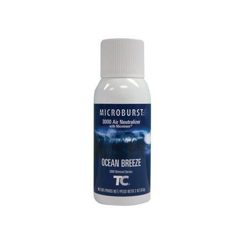 Microburst 3000 Refill Ocean Breeze, 2 oz Aerosol, 12/Carton