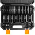 thumbnail image 1 of boen 1/2â Drive SAE Impact Socket Set, 3/8" to 1-1/2" Deep Socket, 6-Point Hex Socket with Portable Case, Rugged Construction, CR-V Steel, 24PCS, 1 of 7