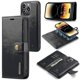 thumbnail image 1 of Funda de piel Crazy Horse para iPhone 14 Pro, color negro, 1 of 5