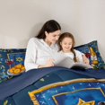 thumbnail image 4 of Feelyou Happy Chanukah Bedding Comforter Set 7pcs for Teen, Jungle Olive Branch King Bedding Sets, 4 of 7