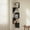 Ink Black, variant on LEDREM Set of 2 Wall-Mounted Corner Shelves, 4-Tier Floating Bookshelves, Zigzag Design for Bedroom Living Room Bathroom Home Office, Ink Black