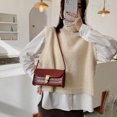 thumbnail image 3 of Bolsa de hombro con patrón de cocodrilo simplemonedero para axilas de PU sólido para mujer (rojo) Likrtyny Para Estrenar, 3 of 9