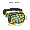 thumbnail image 4 of Fotbe Lemon Cangurera Cuadrada con Estampado de Doble Capa, Bolsa de Cintura Ajustable Mini para Hombres y Mujeres, 4 of 9
