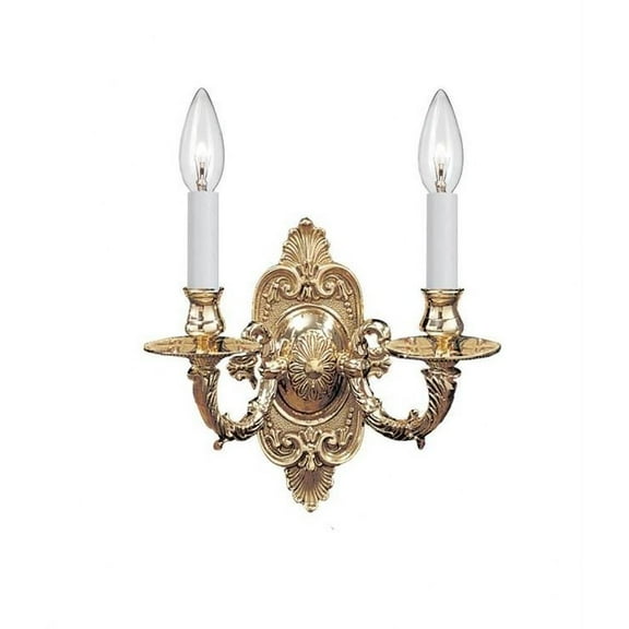 Arlington Two Light Wall Sconce in Classic Style 10 inches Wide By 9.75 inches High Bailey Street Home 49-Bel-1627960