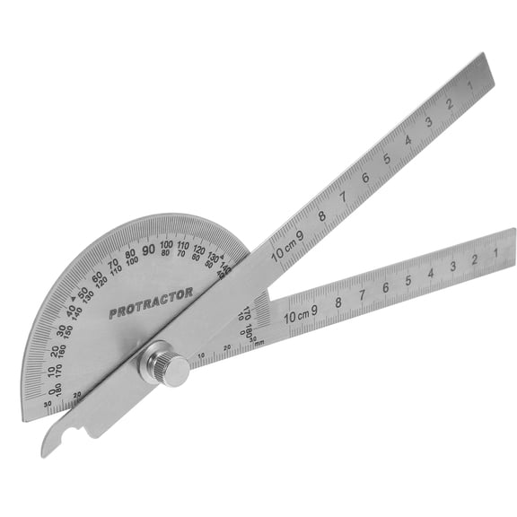 HONMEET Woodworking Protractor with Swing Arm Metal Angle Gauge for Accurate Carpentry and Wood Craft Measurement Tools