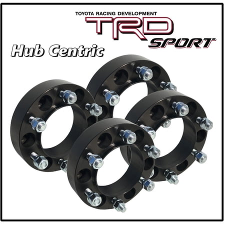 4 PC TOYOTA 2" THICK BLACK WHEEL SPACERS HUB CENTRIC ADAPTERS 6X139 OR 6X5.5