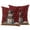 Bright Red White, variant on Palm Trees Outdoor Pillow Covers 18"x18" Set of 2,Waterproof Throw Pillow Covers for Patio Furniture,Blue Tropical Plants Summer Forest Scenery Decorative Cushion Pillowcases for Garden Couch Sofa