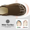 thumbnail image 5 of Barerun Mens Wide Toe Box Diabetic Slippers Adjustable Bedroom House Slippers Elderly Comfort, 5 of 8