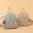 thumbnail image 3 of SUSHANG Backpack Anti Lock Cover Small Weave Type Tassel Backpack Laptop Bag for Women Anti Theft Travel Backpack Purse Shoulder Bags, 3 of 5