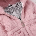 thumbnail image 6 of SYNPOS 1-8T Girls Winter Warm Coats Ear Hooded Faux Fur Fleece Jacket, 6 of 7