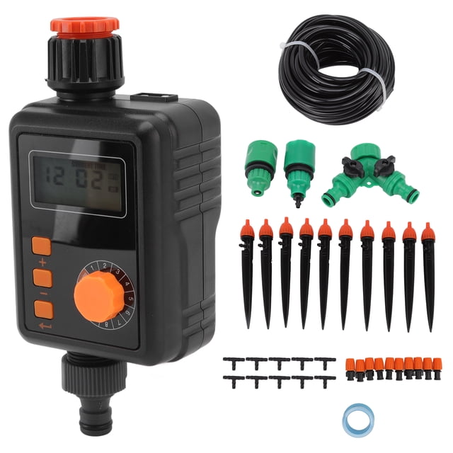 Controlador Del Sistema De Riego, Funcionamiento Cíclico Del Temporizador Del Aspersor Material ABS Impermeable IPX5 Para La Casa De Plantación Para El Exterior Para El Jardín ANGGREK Irrigation System Controller