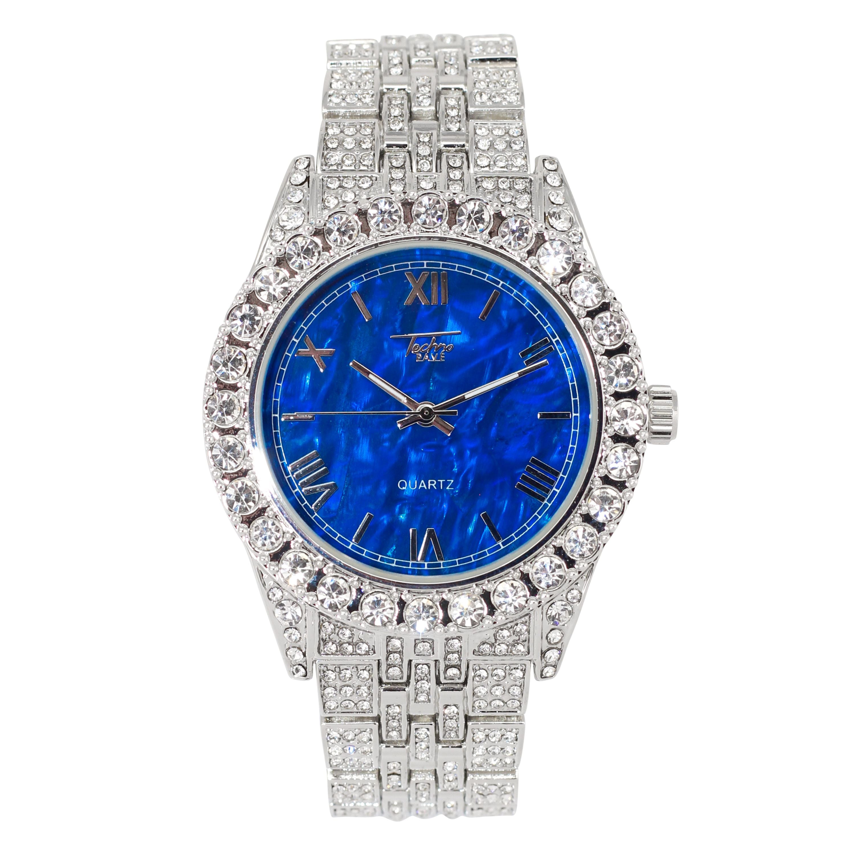 iced out armani watch