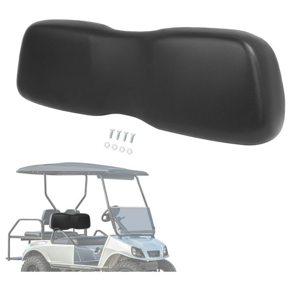 Seat Backrest Front Compatible with 2000.5-up Club Car DS Golf Cart Seat Back Cushion Black Plastic Foam Wood