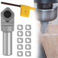 thumbnail image 5 of 12mmShank Insert-Style V Type CNC Router Bit Planing Bit Face End Milling Cutter, 5 of 7