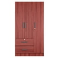 thumbnail image 3 of Better Home Products Symphony Wardrobe Armoire Closet with Two Drawers Mahogany, 3 of 7