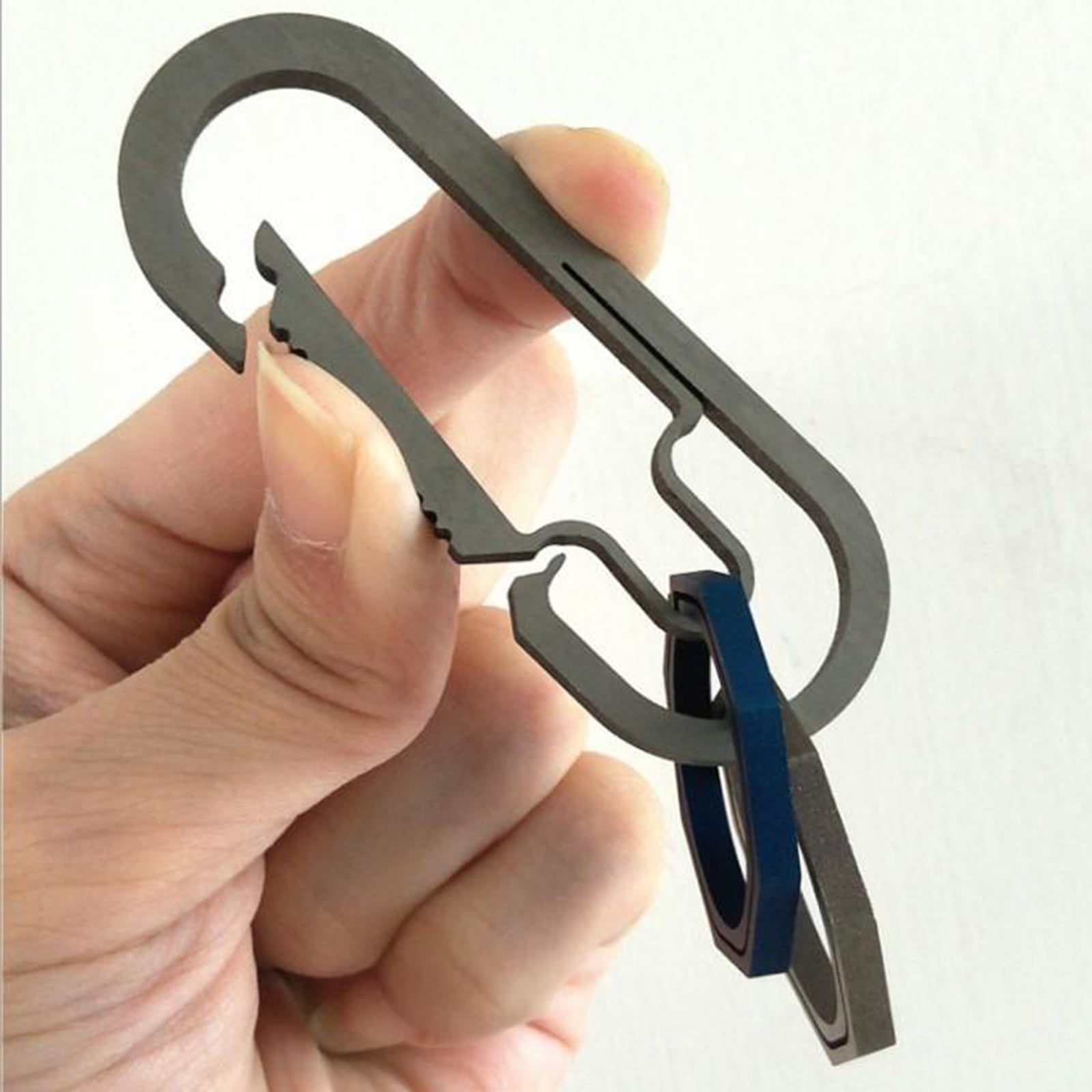 4cm Titanium Alloy Outdoor Camp Carabiner Keychain Hang Buckle Snap Hooks PT 