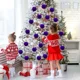 thumbnail image 5 of 12 piezas de bolas de Navidad de terciopelo para decorar el árbol de Navidad, adornos colgantes para fiestas de Año Nuevo 2024, decoración festiva para el hogar, 5 of 5