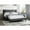 Gray, variant on Gray Linen Upholstered - No Box Spring Needed - Bedroom Setting - Provide Cozy Relaxing Spot