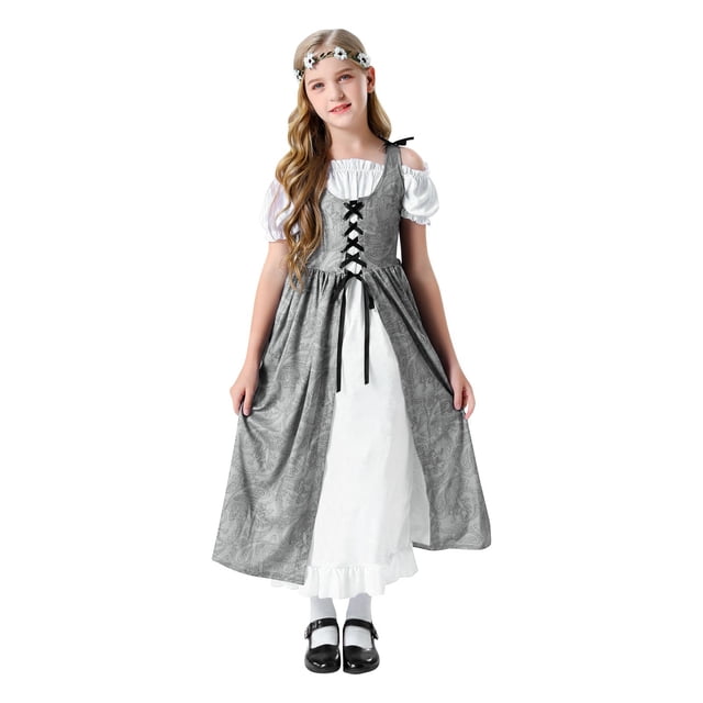 Halloween!Disfraz de cuento retro para niños, disfraz de Halloween, vestido de fiesta