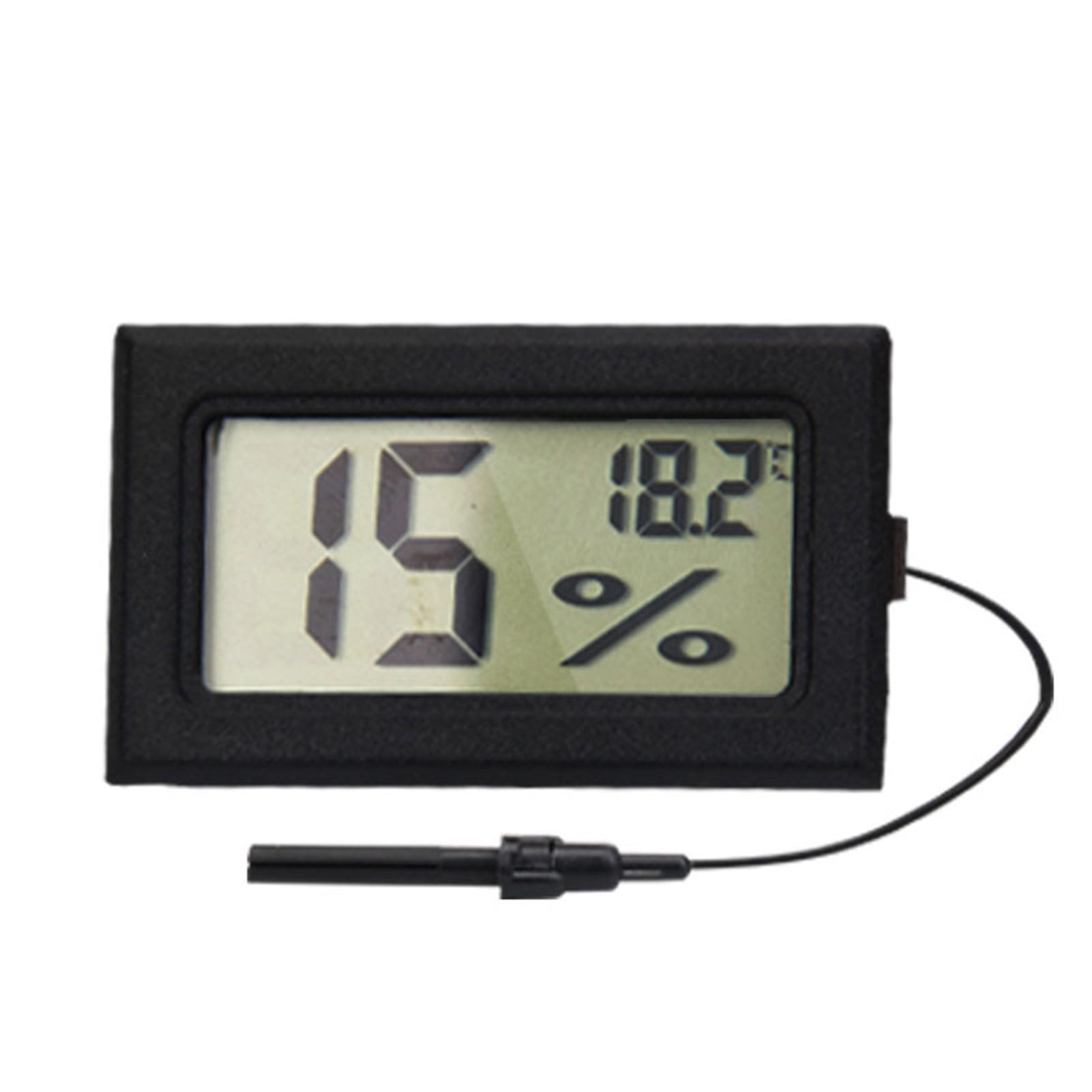 Mini Car Portable Hygrometer Time Clock Temperature Thermometer Decor Tool NEW