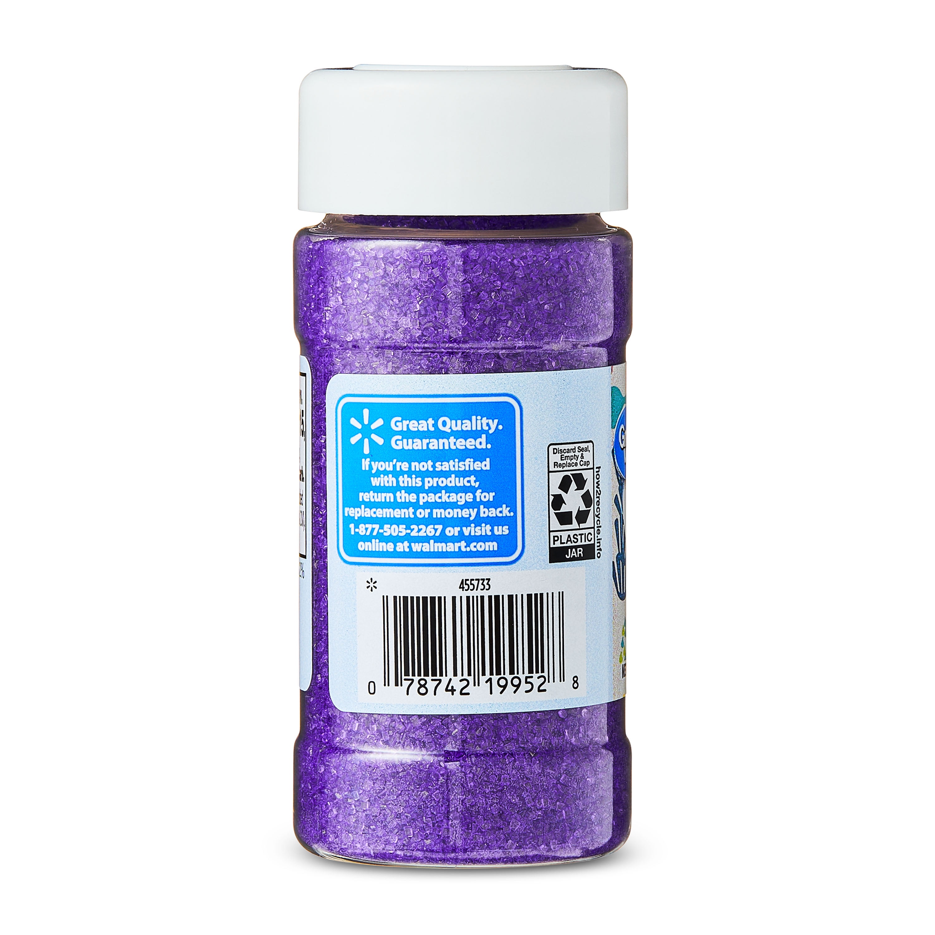 Great Value Purple Sanding Sugar for Desserts, 3.7 oz