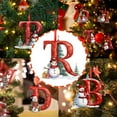 thumbnail image 3 of Adornos navideños de acrílico plano con 26 letras en 2D para árbol de Navidad, decoración para el hogar, regalos navideños, 3 of 8