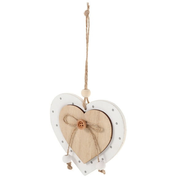 OUNONA Wood Heart Decorations for Craft Multi Colored Heart Shaped Wood Slices 2.5 inches