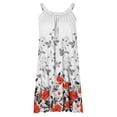 thumbnail image 4 of Leesechin Clearance Womens Dresses Plus Size Beach Dresses Hawaiian Tropical Summer Floral Printed Sleeveless Sling Mini Dress Summer Loose Comfy Boho Sundress, 4 of 4