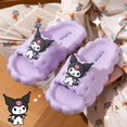 thumbnail image 3 of Sanrio-Zapatillas de Hello Kitty Cinnamoroll Kuromi para mujer, zapatillas de interior Kawaii, Comzy, zapatillas planas de Casa antideslizantes, 3 of 7