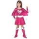 thumbnail image 1 of Disfraz de Superman para niña, vestido rosa, disfraz de Halloween, 1 of 2