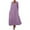Purple, variant on Women's Plus Size V-Neck Pocket Dress, Long Sleeve Casual Loose Fit Long Maxi Dress for Daily Comfort, Lounge, Home Wear