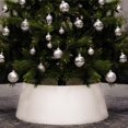 thumbnail image 1 of Collar para árbol de Navidad, nido de árbol, mimbre, plástico blanco, 1 of 8