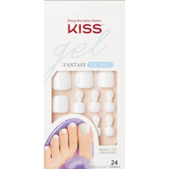 Uñas Postizas KISS Gel Fantasy Toenails Classic