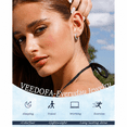 thumbnail image 5 of VEEDOFA Silver Plated Hoop Earrings for Women,Lightweight Hypoallergenic 925 Sterling Silver Post CZ Rhinestone Hoops, 5 of 7