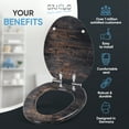 thumbnail image 3 of Sanilo Soft Close Toilet Seat ELONGATED, Quiet and Slow Close Lid and Seat, Strong Bumpers and Hinges, Vintage, 3 of 8
