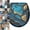 Marble Cobalt, variant on Sanilo Toilet Seat ROUND, Soft Close, One-Click Quick Release, Easy Installation, Non-Slip, Easy to Clean (Waterworld)