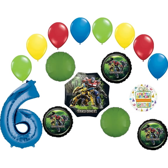 The Ultimate Transformers 6th Birthday Party Supplies and Balloon Decorations
