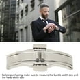 thumbnail image 3 of Watch Depolyment Clasp, Deployment Clasp Silver Push Button  For Watchband For Outing, 3 of 7