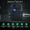 thumbnail image 2 of BlitzWolf Portable 1080p WIFI Projector, Wireless LED Movie Video Game Home Projector, 2 of 13