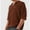 Coffee, variant on Men’s Red Crochet Knit Polo Shirt, Lightweight Breathable Half Sleeve See-Through Top, Casual Loose Fit Summer Pullover