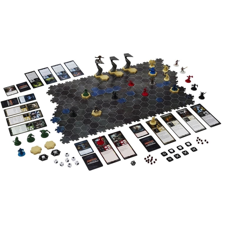 mtg arena of the planeswalkers cards Hasbro Magic: The Gathering Arena of the Planeswalkers Shadows, 24 Figures,  48 Spell Cards