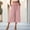 Pink, variant on Women's Summer Casual Loose-Fit Straight Leg Pants with Ruffle Tie, Elastic Waist, and Side Pockets