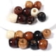 thumbnail image 2 of 100 piezas/lote de cuentas de madera natural de 9 a 11 mm para hacer joyas, cuentas de madera con agujeros grandes, accesorios para el cabello, pulseras y collares hechos a mano, 2 of 5