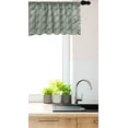 thumbnail image 3 of Abstract Window Valance, Diagonally Arranged Circles Forming Diamond Shapes Symmetric Layout, Curtain Valance for Kitchen Bedroom Decor with Rod Pocket, 54" X 18", Sage Green and White, by Ambesonne, 3 of 3