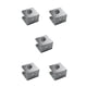 thumbnail image 3 of Advancent Abrazadera de vidrio de mano, 4 Uds., soporte de valla de pasamanos, Base plana, Clip para gafas de casa, Clips resistentes al desgaste para Type2 NO2 Advancent CBP091636, 3 of 4