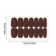 thumbnail image 3 of Women Fashion Nail Stickers Solid Color Nail Stickers Nail Full Stickers Solid Color Stickers, 3 of 5