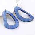 thumbnail image 3 of 1 Pair Geometric Earrings Acrylic Irregular Hoop Stud Earrings Statement Jewelry, 3 of 3