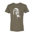 thumbnail image 2 of Manilyn Monroe Skull Face and Body Tattoo | Mens Pop Culture Premium Tri Blend T-Shirt, Military Green, Small, 2 of 4