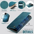thumbnail image 4 of Compatible con Funda Billetera Desmontable para iPhone 11 Pro Max Compatible con Magsafe, Soporte para Tarjetero de Bloqueo RFID con tapa de Cuero PU 2 en 1 Funda Magnética a prueba de Golpes, 4 of 9